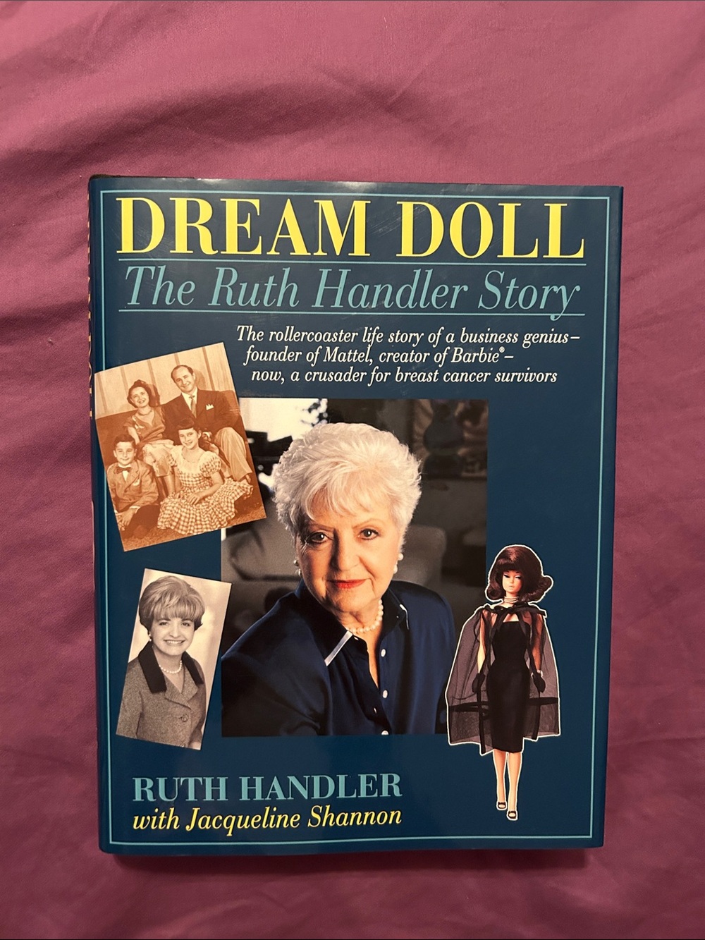 Rare Vintage Autographed/Picture Dream Doll: The Ruth Handler Story Book bonus